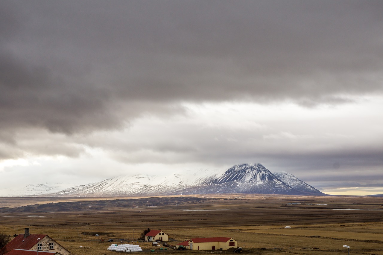 Kalnas, Horizontas, Iceland, Dangus, Debesys, Vaizdas, Kraštovaizdis, Nemokamos Nuotraukos,  Nemokama Licenzija