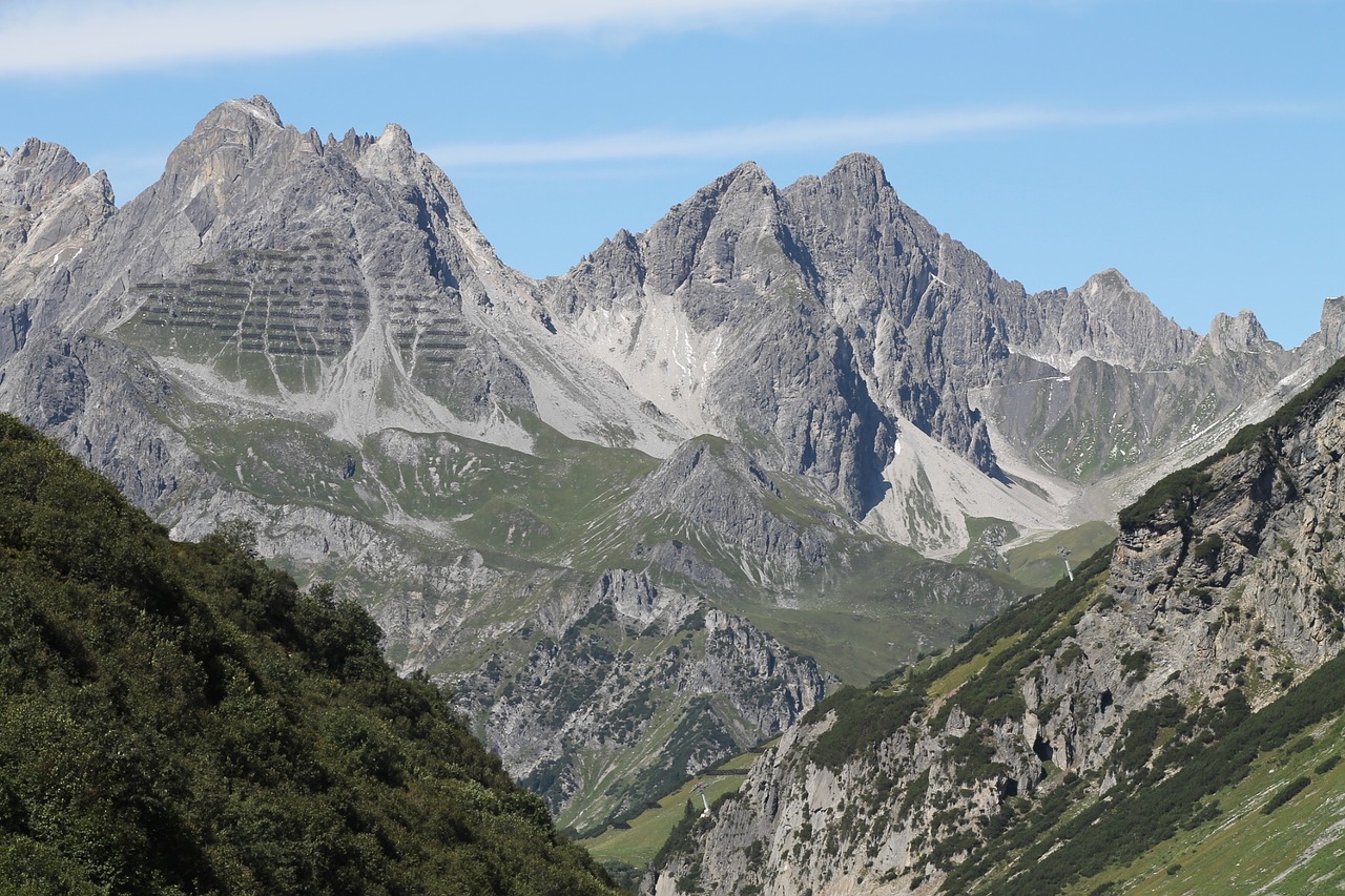 Kalnas,  Gamta,  Panorama,  Kraštovaizdis,  Kalnų Viršūnių Susitikimas,  Turizmas,  Dangus,  Žygis,  Arlberg,  Vorarlbergas