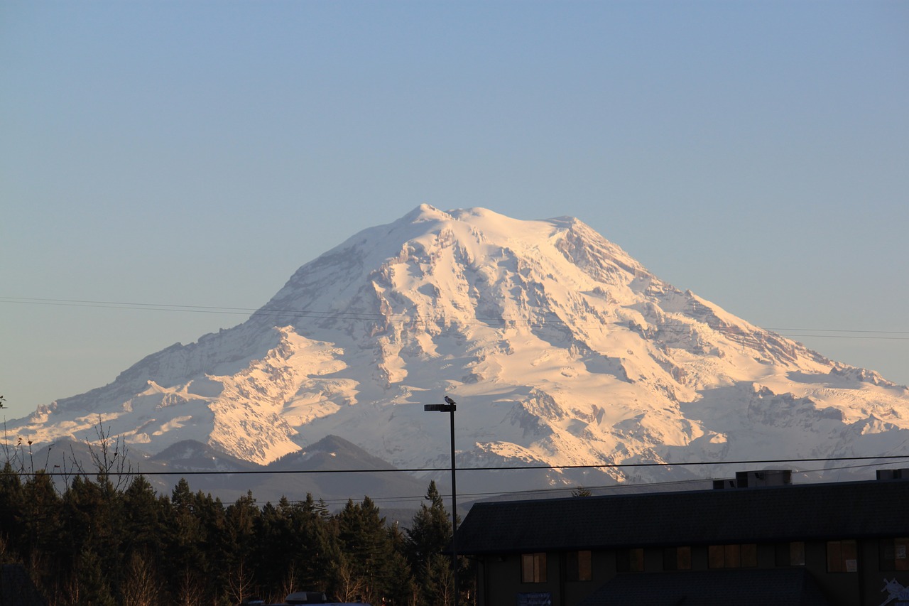 Kalnas,  Sniegas,  Kraštovaizdis,  Mt,  Rainier,  Vašingtonas,  Kalnas,  Šiaurės Vakarai,  Kaskados,  Be Honoraro Mokesčio