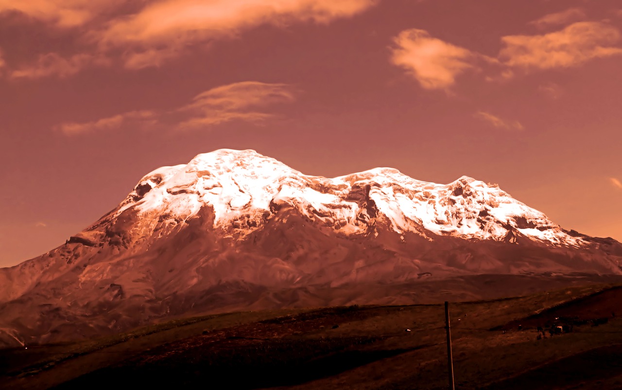 Kalnų,  Top,  Vulkanas,  Stratovulkan,  Ekvadoras,  Chimborazo,  Alpinizmas,  Viršūnių,  Oranžinė,  Marso Kraštovaizdis