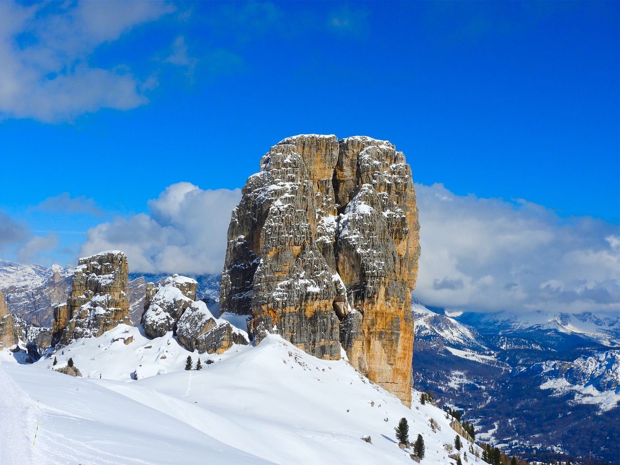 Kalnų,  Sniegas,  Dolomitai,  Veneto,  Italija,  Dangus,  Mėlyna,  Kraštovaizdis,  Žygiai,  Alpine