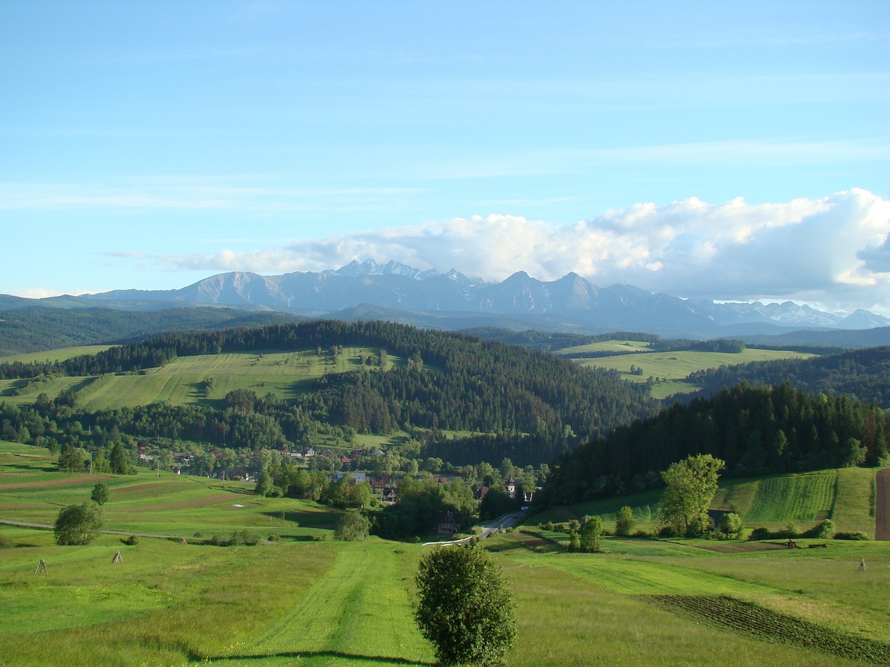 Kalnas, Lenkija, Kraštovaizdis, Kelionė, Dangus, Turizmas, Vasara, Europa, Parkas, Gamta