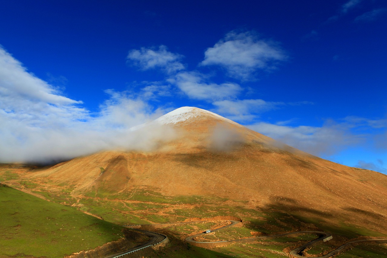 Kalnas, Tibetas, Mėlynas Dangus, Kraštovaizdis, Nemokamos Nuotraukos,  Nemokama Licenzija