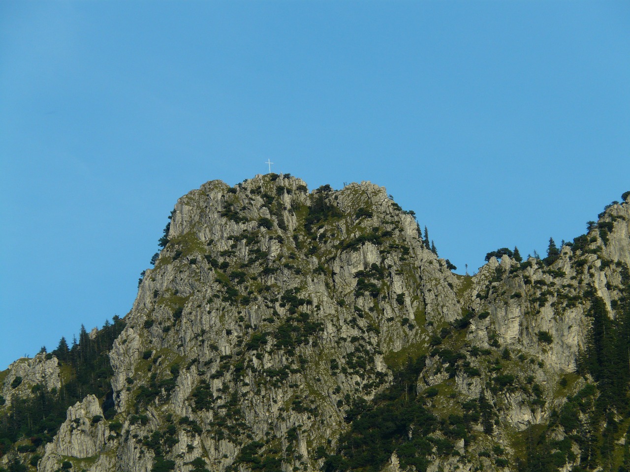 Kalnas, Tine, Dukterinės Smailės, Pėsčiųjų Kalnas, Sorg Schrofen, Allgäu Alpės, Jungholzas, Šešėlių Miškas, Nemokamos Nuotraukos,  Nemokama Licenzija