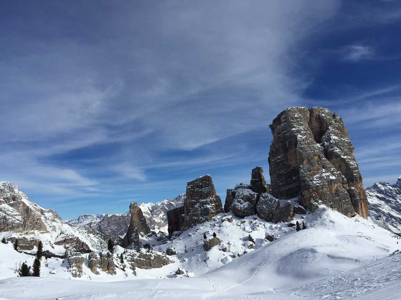 Kalnas, Cortina Dampezzo, Sniegas, Unesco, Žiema, Nemokamos Nuotraukos,  Nemokama Licenzija