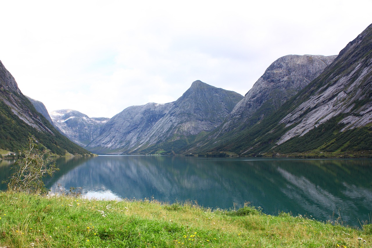 Kalnas, Norvegija, Vanduo, Kraštovaizdis, Pobūdis, Mėlynas Vanduo, Peržiūros, Lauke, Fjordas, Nemokamos Nuotraukos