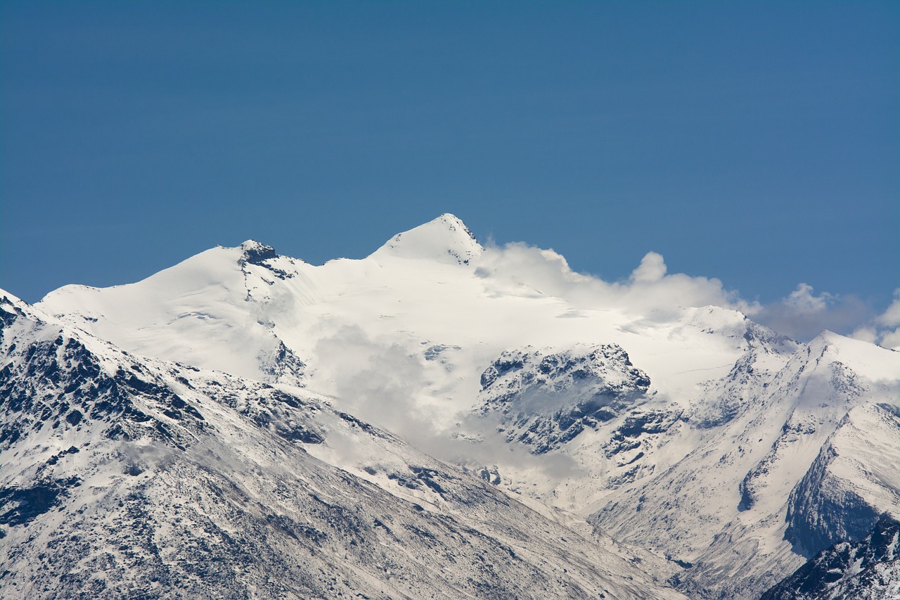 Kalnas,  Dangus,  Pavasaris,  Žiema,  Debesys,  Sniegas,  Mėlynas,  Balta,  Alpes,  Alpės