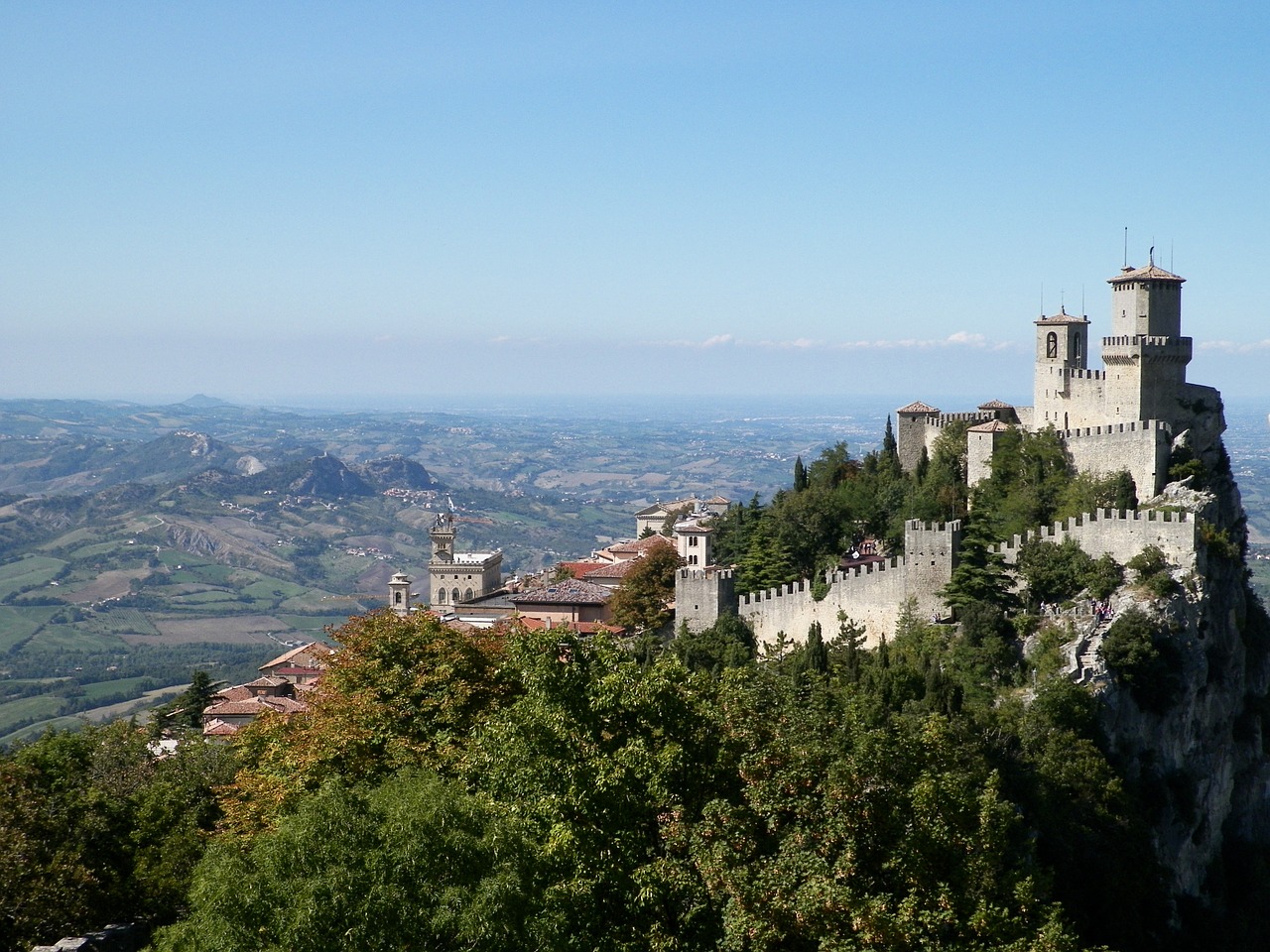 Kalnas, Pilis, San Marino, Europa, Orientyras, Gamta, Žinomas, Architektūra, Viduramžių, Turizmas