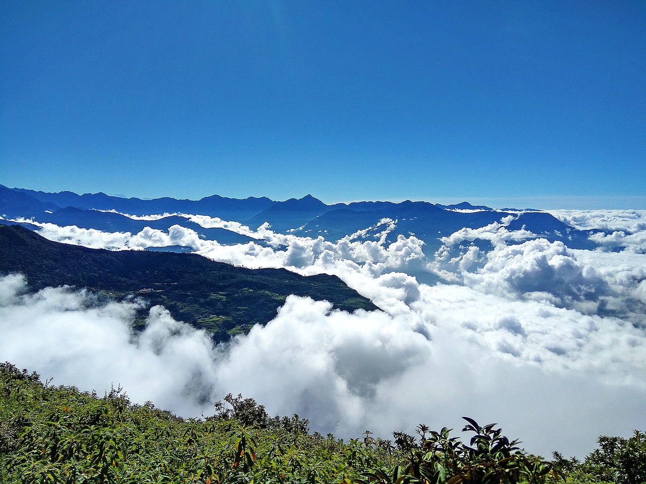 Kalnas Ir Debesis, Nepalas, Nepalo Kraštovaizdis, Debesis, Nemokamos Nuotraukos,  Nemokama Licenzija