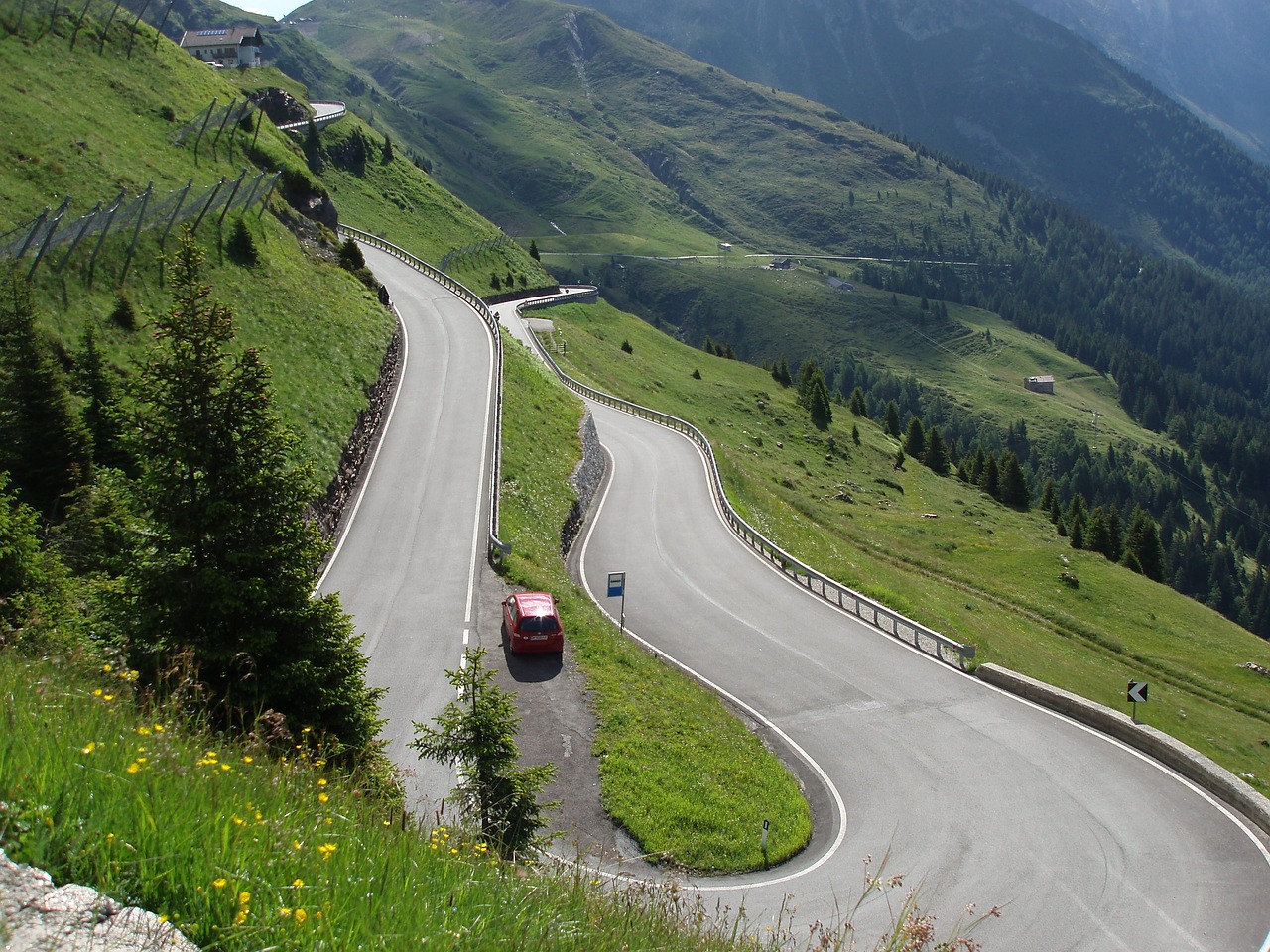 Kalnų Kelias, Serpentinas, Vaizdas, Jaufenpass, South Tyrol, Nemokamos Nuotraukos,  Nemokama Licenzija