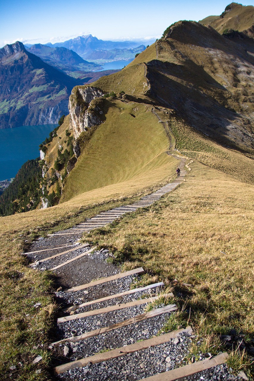 Kalnų Takas, Takas, Laiptai, Palaipsniui, Fronalpstock, Nemokamos Nuotraukos,  Nemokama Licenzija