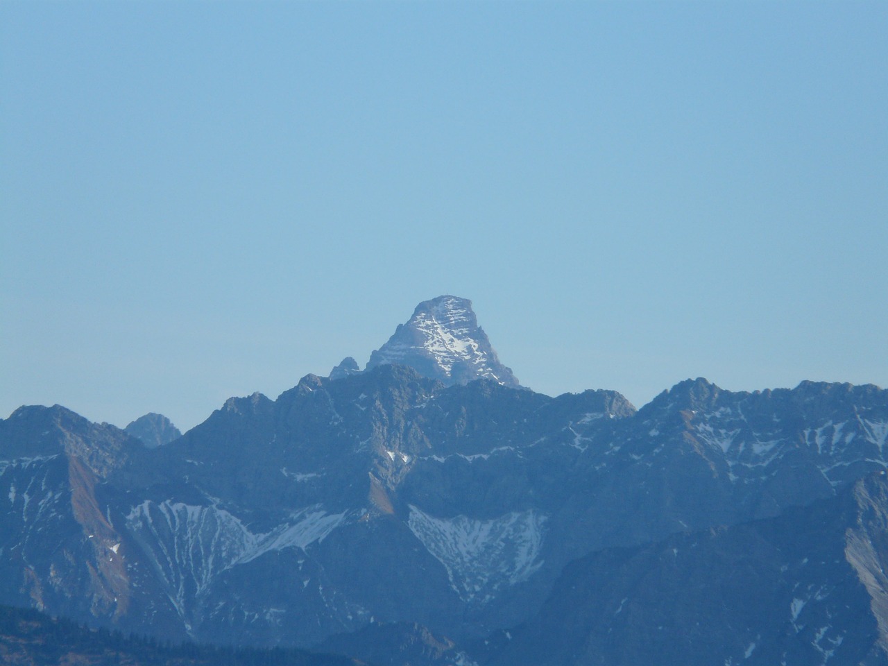 Kalnai, Panorama, Hochvogel, Allgäu Alpės, Vokietija, Alpių, Tolimas Vaizdas, Kalnų Oras, Plaukų Džiovintuvas, Kraštovaizdis