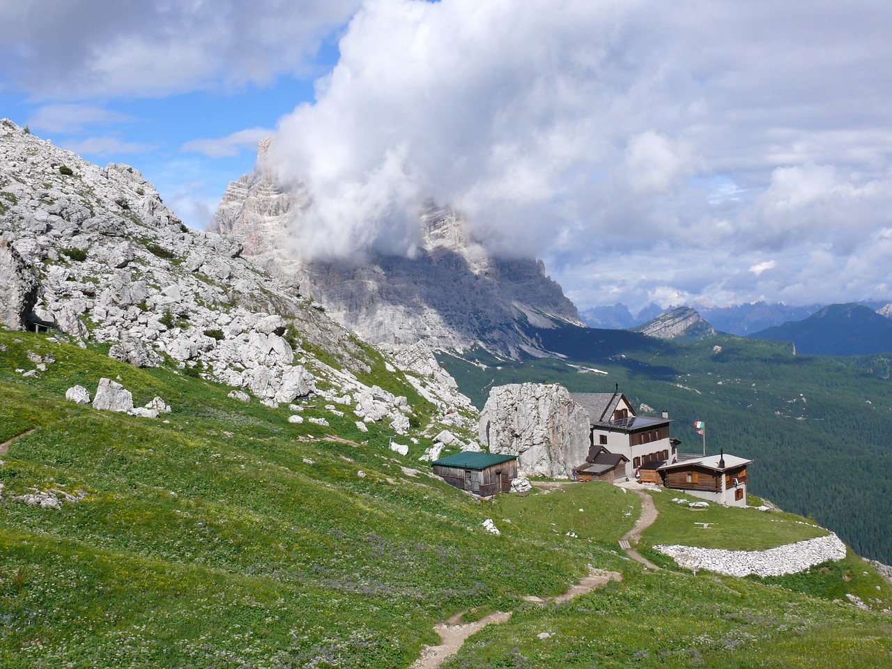Kalnai, Kalnų Namelis, Dolomitai, Nemokamos Nuotraukos,  Nemokama Licenzija