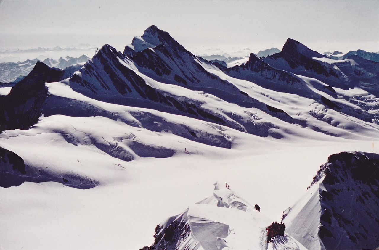 Kalnai, Alpinistas, Alpinizmas, Alpių, Sniegas, Šveicarija, Ledynas, Vaizdas, Aukšti Kalnai, Serija 4000