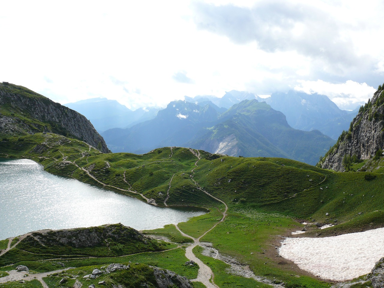 Kalnai, Dolomitai, Bergsee, Kraštovaizdis, Ežeras, Nemokamos Nuotraukos,  Nemokama Licenzija
