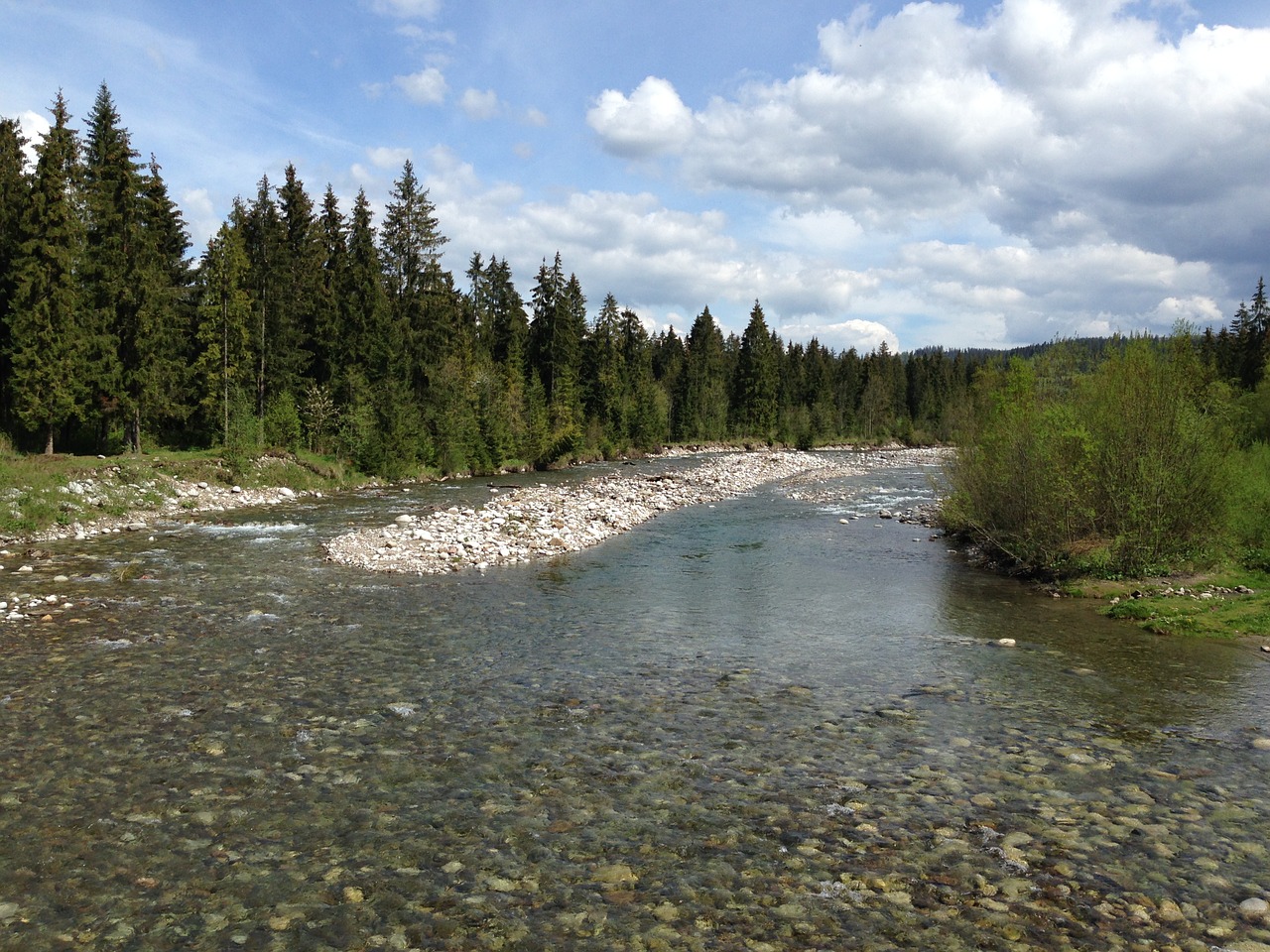 Kalnai, Tatry, Upė, Baltymas, Kraštovaizdis, Aukštas Tatras, Gamta, Lenkija, Pėsčiųjų Takai, Nemokamos Nuotraukos