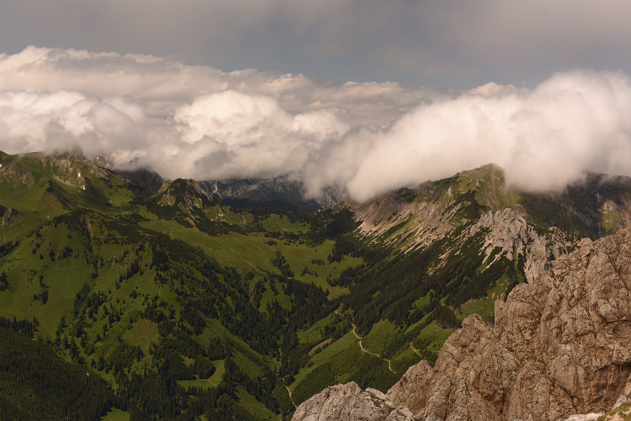 Kalnai, Panorama, Alpių, Kraštovaizdis, Žygiai, Austria, Dangus, Nemokamos Nuotraukos,  Nemokama Licenzija