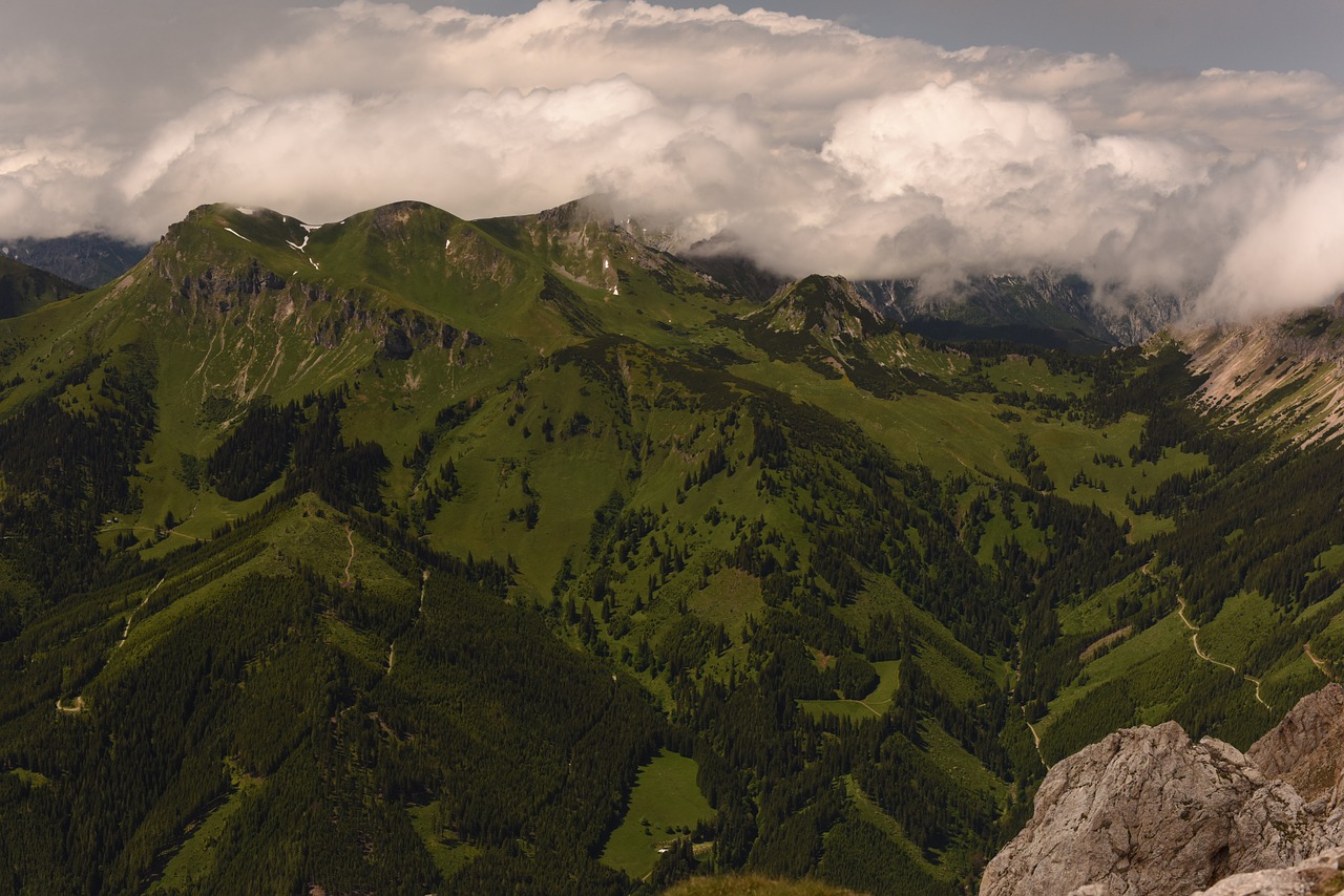 Kalnai, Panorama, Alpių, Kraštovaizdis, Žygiai, Austria, Dangus, Nemokamos Nuotraukos,  Nemokama Licenzija