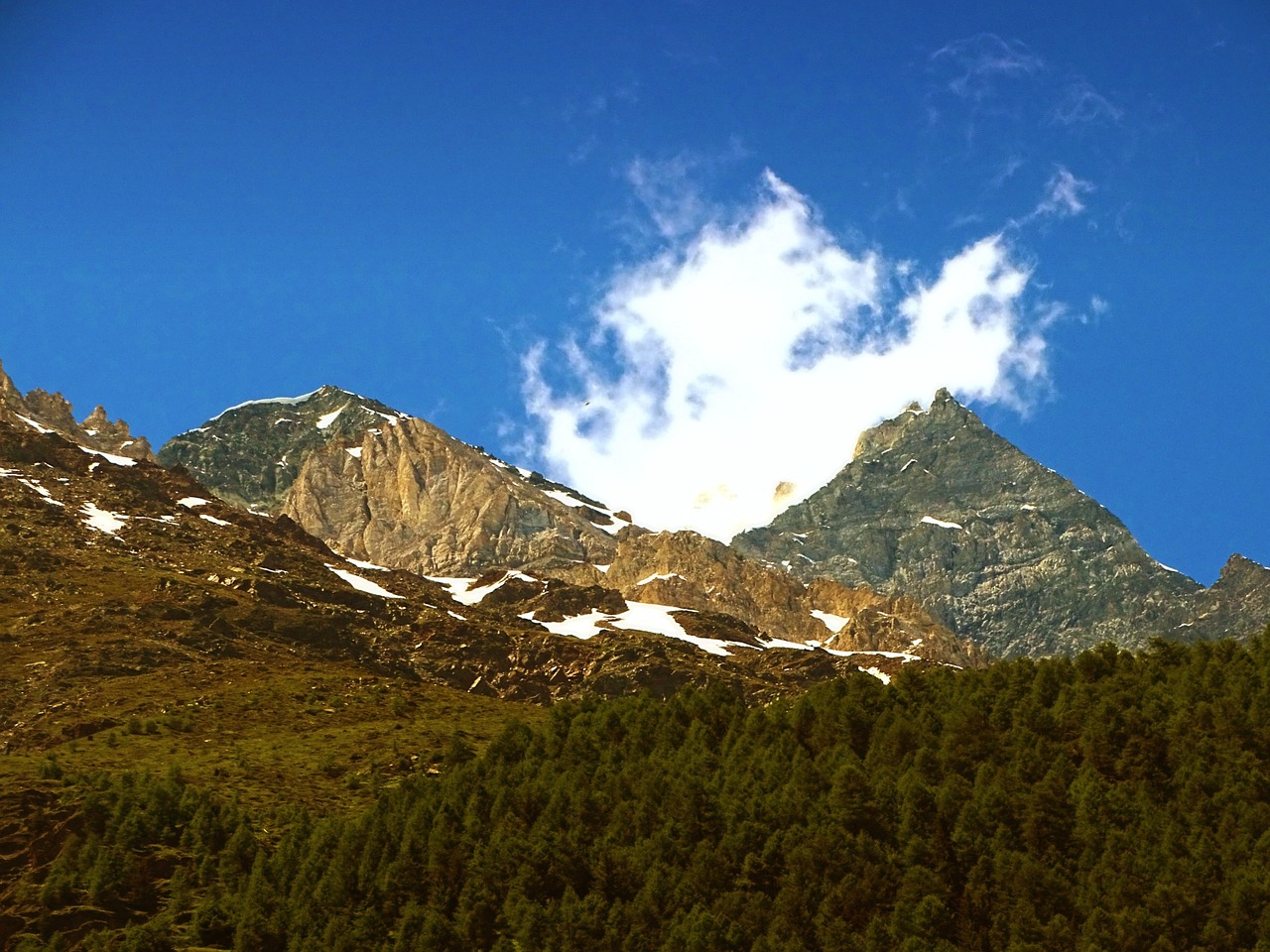 Kalnai, Šveicarija, Valais, Nemokamos Nuotraukos,  Nemokama Licenzija