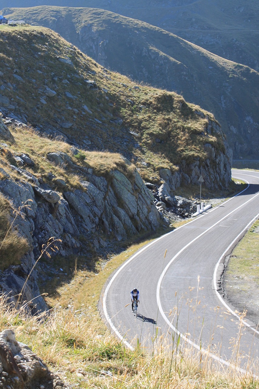 Kalnai, Kraštovaizdis, Kelias, Transfagarasan, Romanija, Dviratininkai, Bergstrasse, Nemokamos Nuotraukos,  Nemokama Licenzija