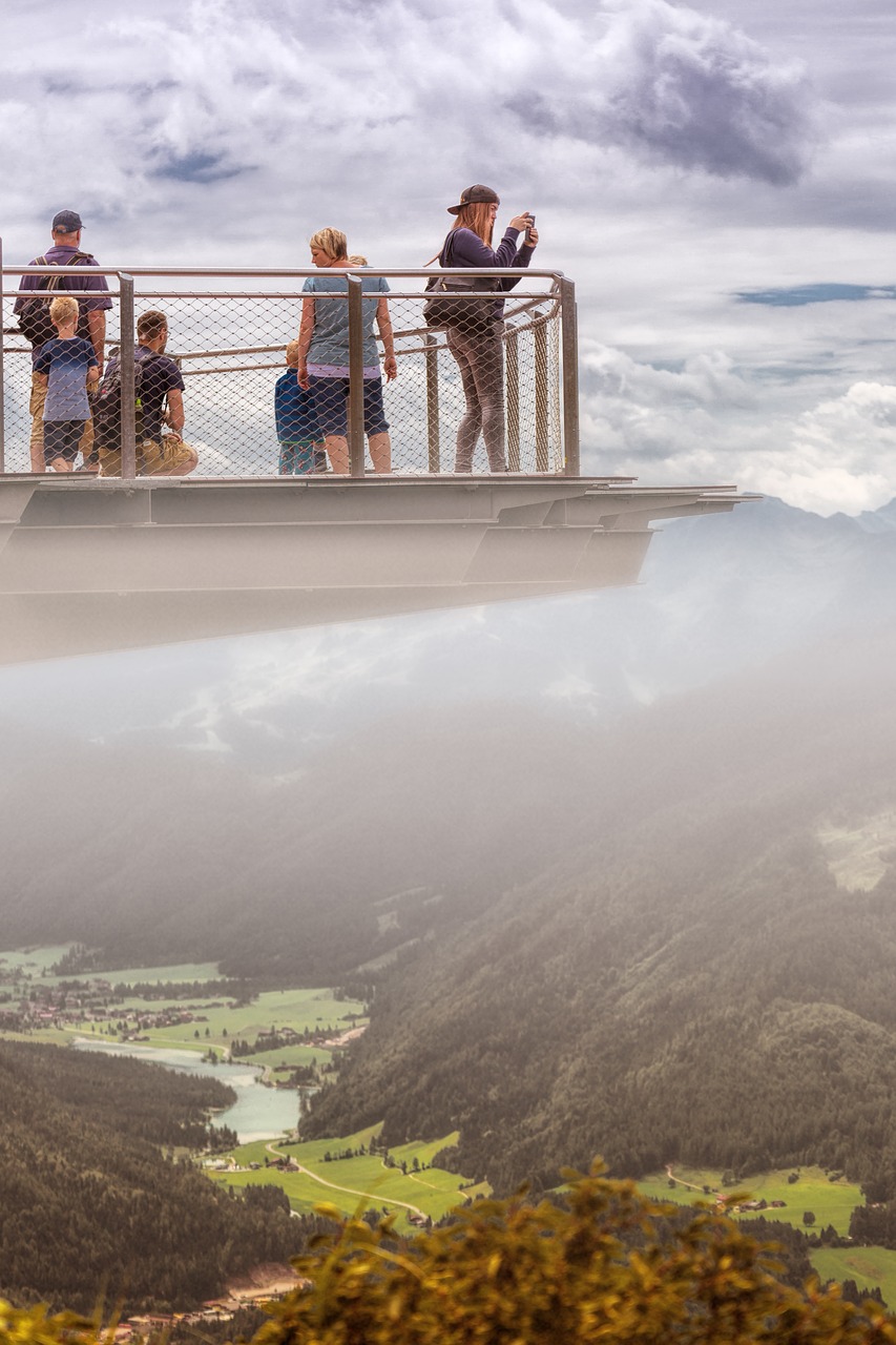 Kalnai, Austria, Alpių, Panorama, Stebejimo Denis, Požiūris, Skywalk, Gilus Vaizdas, Gamta, Kraštovaizdis