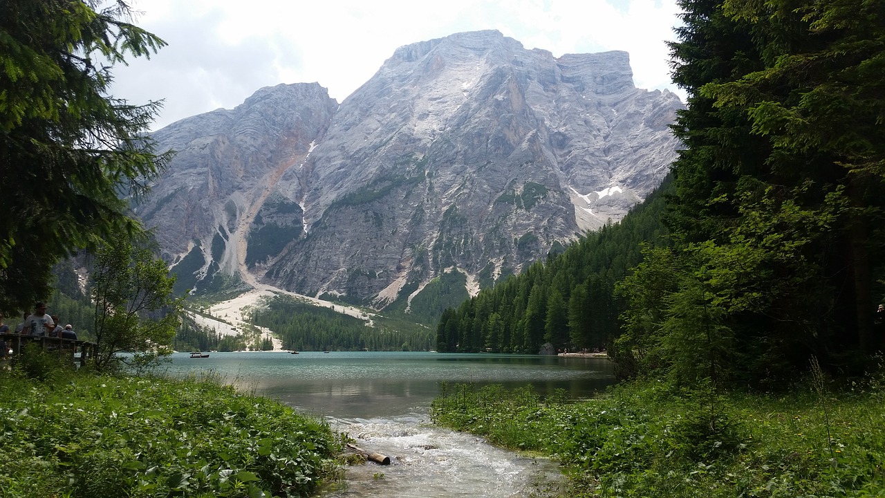 Kalnai, Kraštovaizdis, Ežeras, Miškas, Gamta, Vanduo, Šventė, Italy, Tyrol, Bray Ežeras