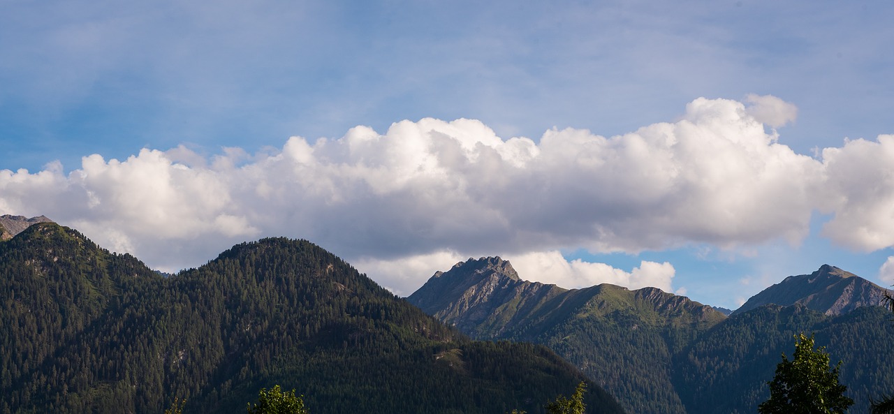 Kalnai, Kalnų Viršūnės, Kraštovaizdis, Gamta, Dangus, Vaizdas, Perspektyva, Tyrol, Austria, Debesys