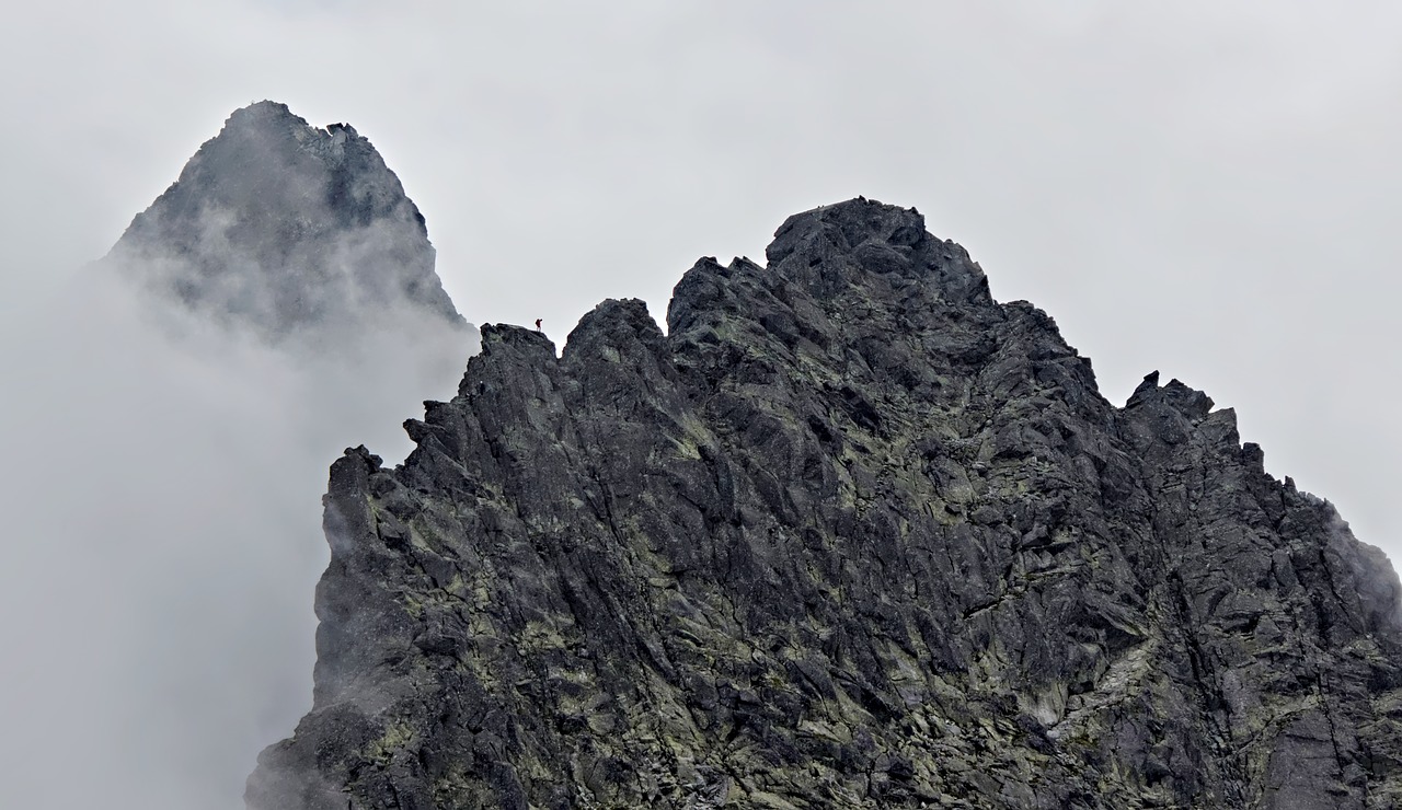 Kalnai, Alpinis, Alpinistas, Tatry, Alpinizmas, Kraštovaizdis, Vaizdas Iš Viršaus, Gamta, Turizmas, Nuotykis