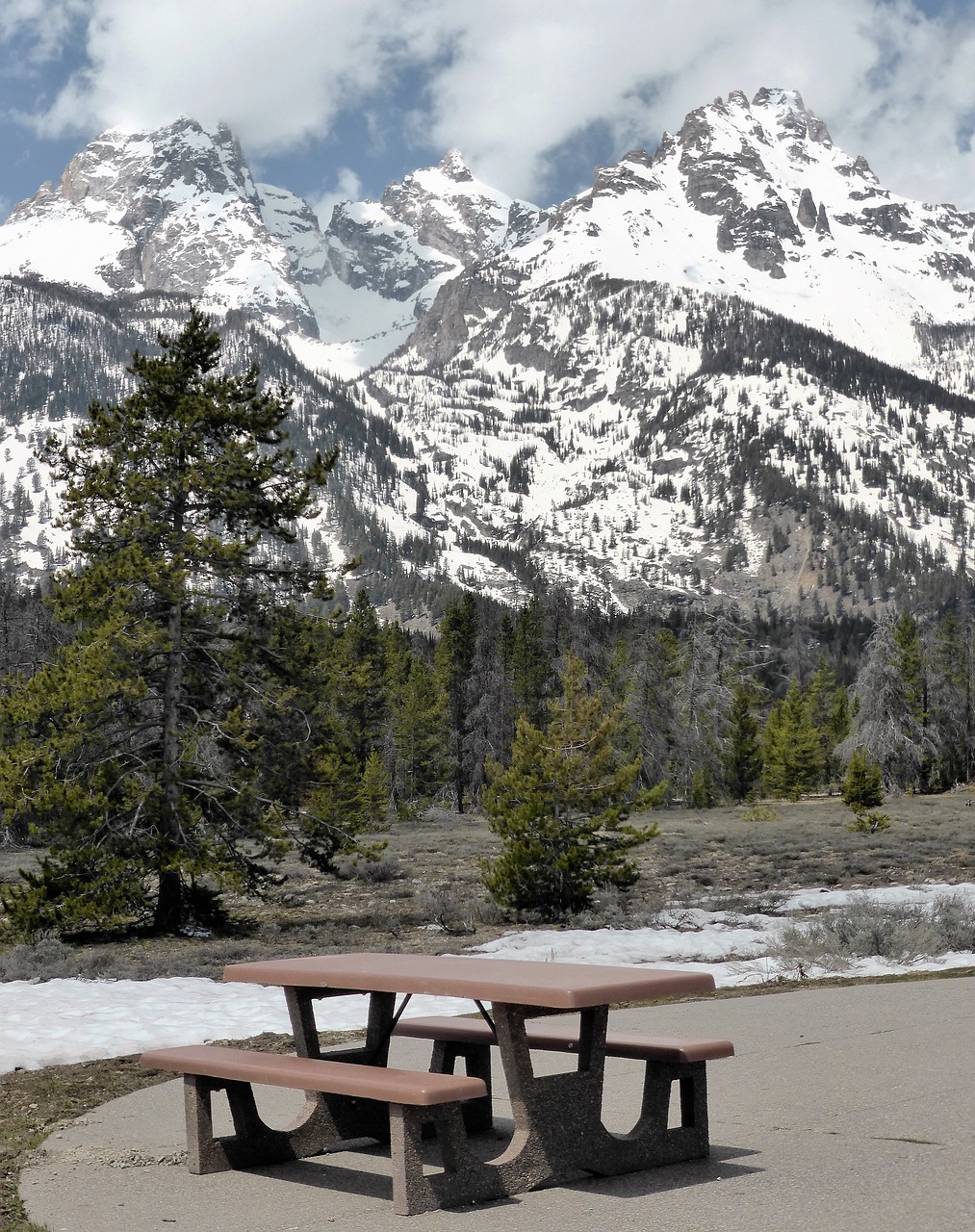 Kalnai, Kraštovaizdis, Žiema, Iškylai, Sniegas, Usa, Nacionalinis Parkas, Grand Teton, Nemokamos Nuotraukos,  Nemokama Licenzija