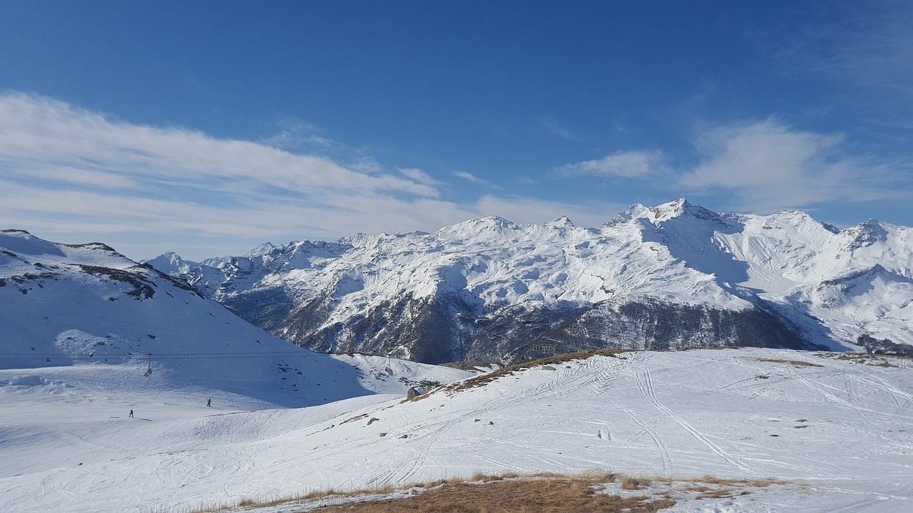 Kalnai, Alpės, Sniegas, Žiema, Gamta, Slidinėjimas, Italy, Žiemą Kalnuose, Panorama, Kraštovaizdis