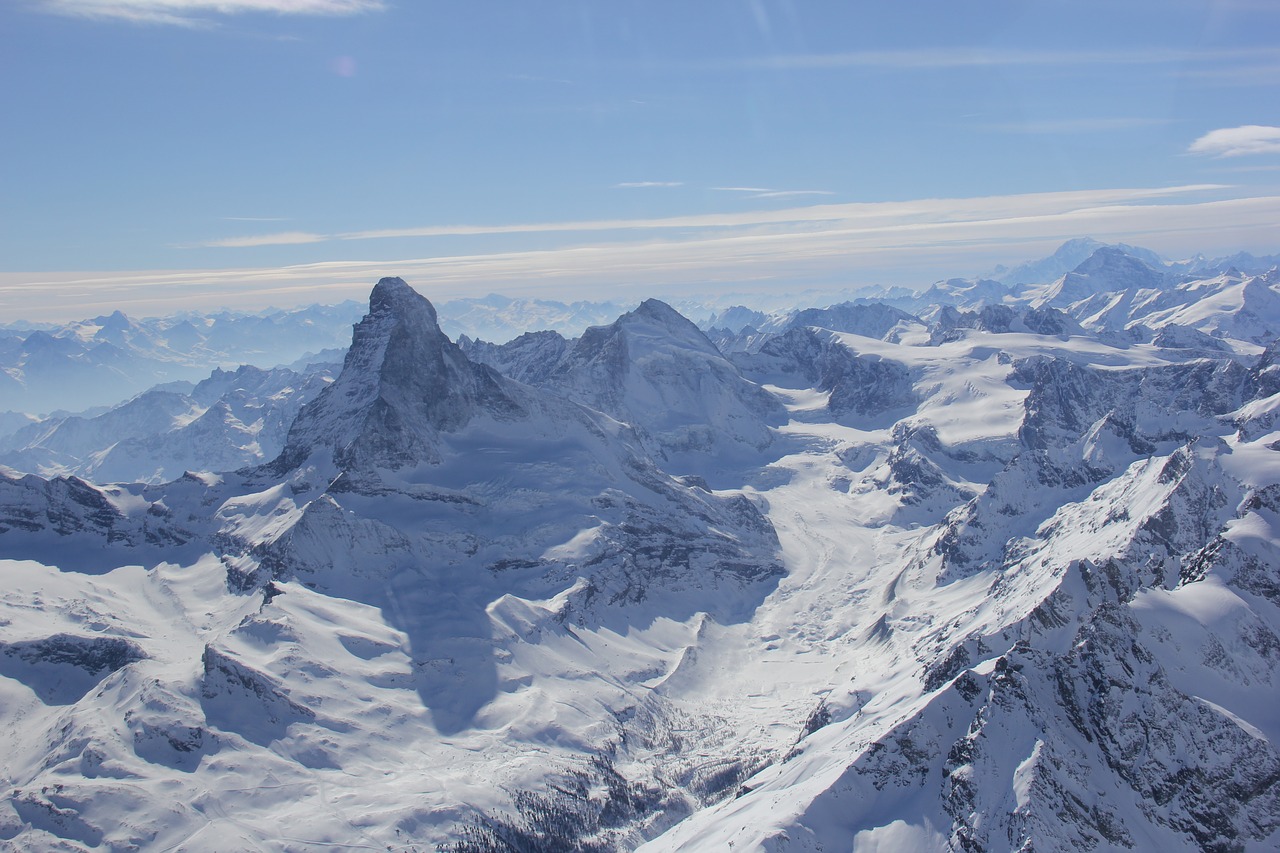 Kalnai, Matterhorn, Zermatt, Alpių, Šveicarija, Kalnas, Sniegas, Valais, Kraštovaizdis, Serija 4000