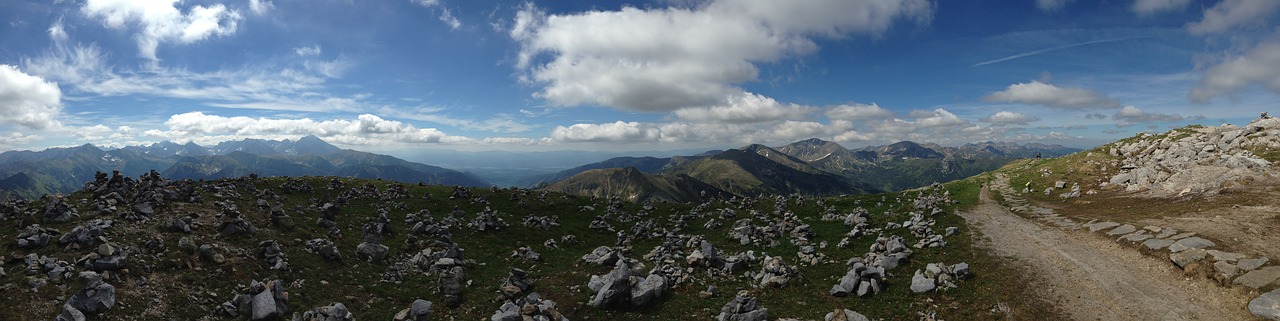 Kalnai, Panorama, Kraštovaizdis, Gamta, Viršūnės, Aukštas Tatras, Lenkija, Nacionalinis Parkas, Nemokamos Nuotraukos,  Nemokama Licenzija