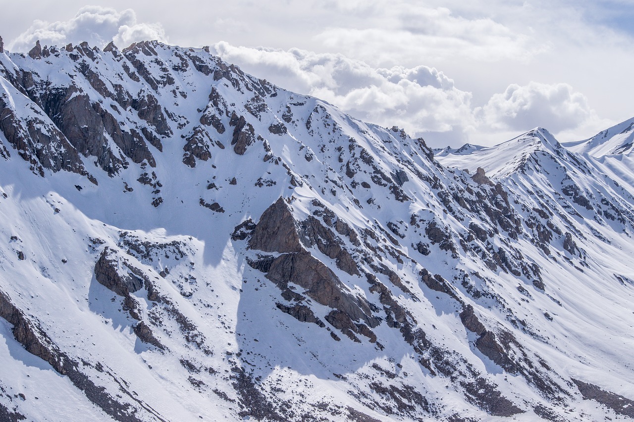 Kalnai, Sniegas, Ledas, Slidinėjimo Kalnai, Himalajų Asortimentas, Himalaja, Leh, Indija, Ladakh, Kašmyras