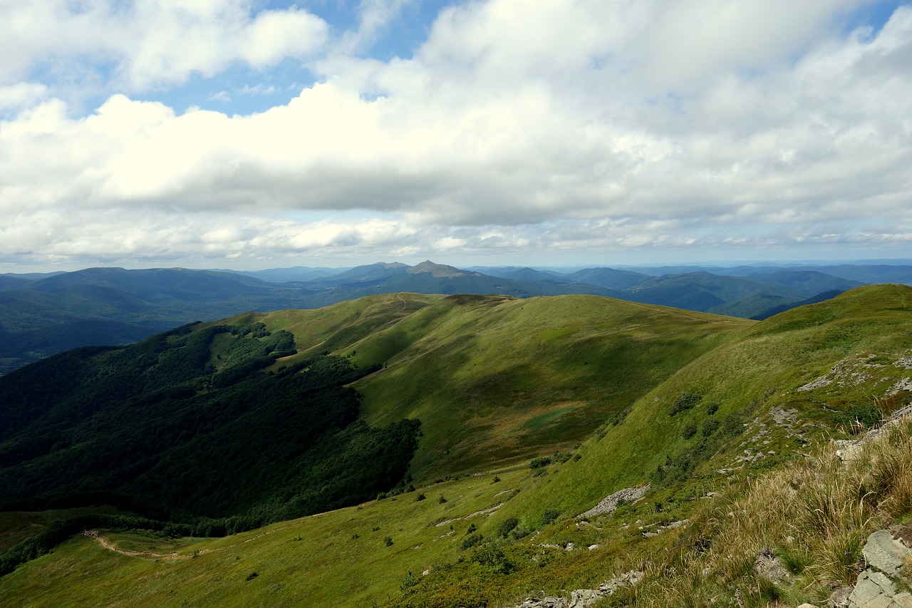 Kalnai, Kraštovaizdis, Bieszczady, Kalnų Grožis, Gamta, Europa, Lenkija, Nemokamos Nuotraukos,  Nemokama Licenzija