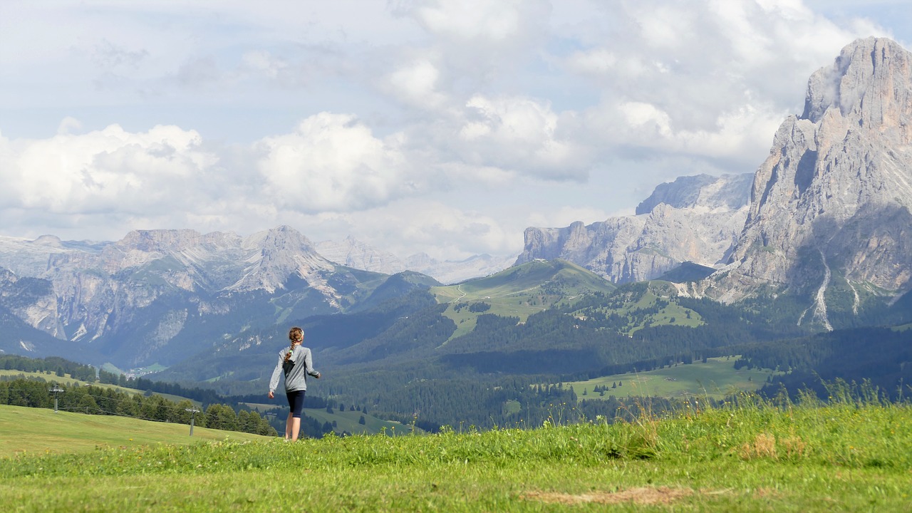 Kalnai, Vaikas, Alm, Platus, Pieva, Fantastinis, Pasaka, South Tyrol, Kraštovaizdis, Nuotaika