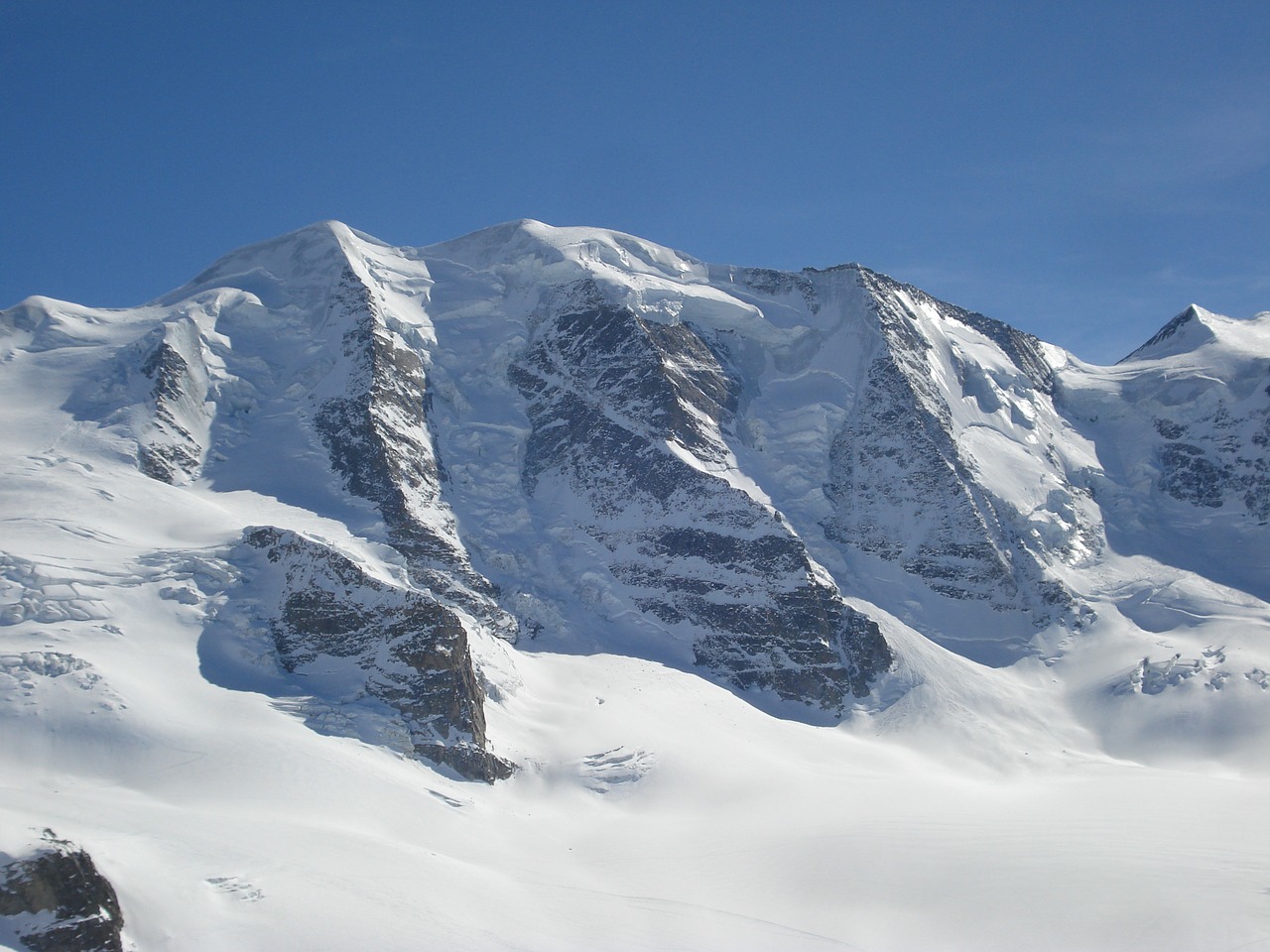 Kalnai, Alpių, Piz Palu, St Moritz, Engadin, Pontresina, Nemokamos Nuotraukos,  Nemokama Licenzija