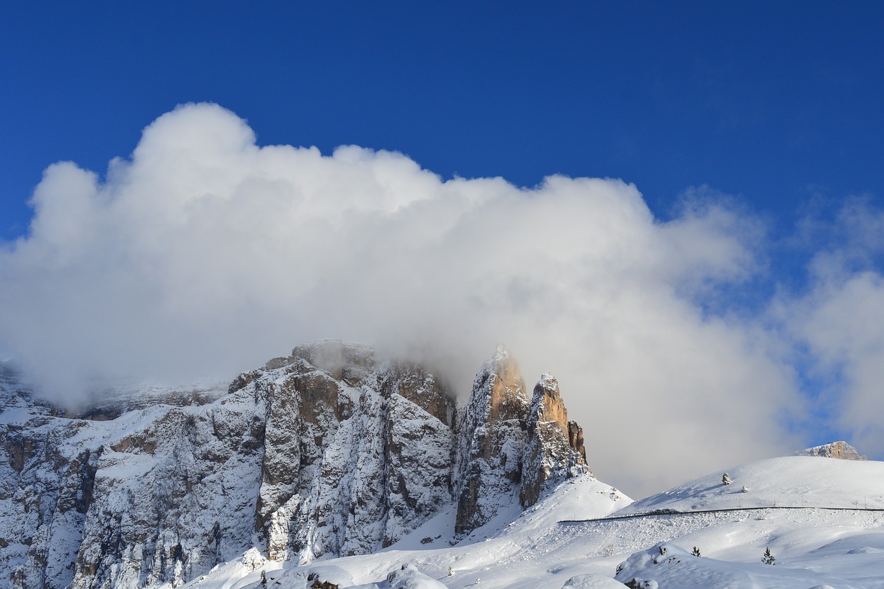 Kalnai, Alpių, Gamta, Dolomitai, Aukšti Kalnai, Nuotaika, Kalnų Viršūnės, Dangus, South Tyrol, Italy