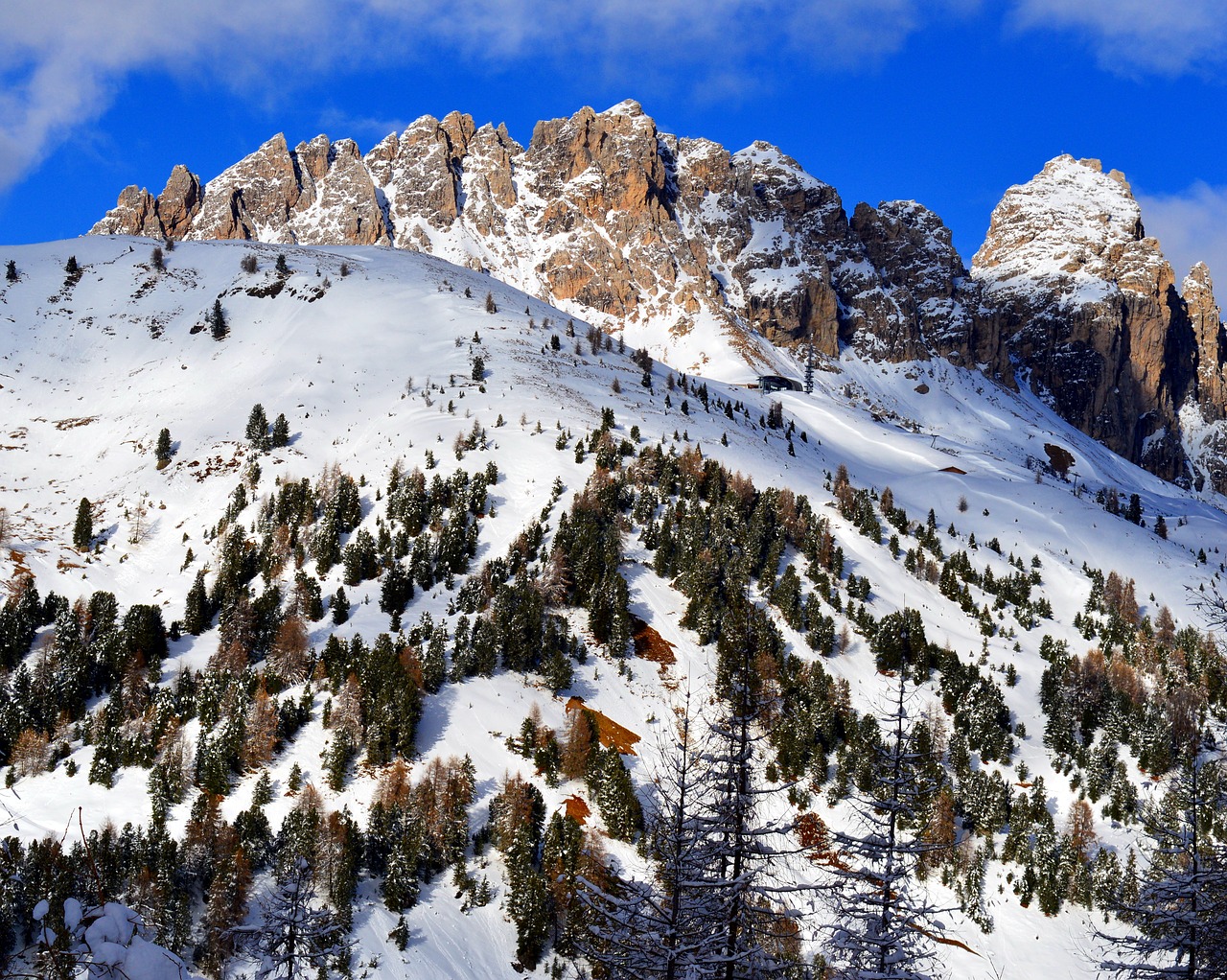 Kalnai, Alpių, Gamta, Dolomitai, Aukšti Kalnai, Nuotaika, Kalnų Viršūnės, Dangus, South Tyrol, Italy