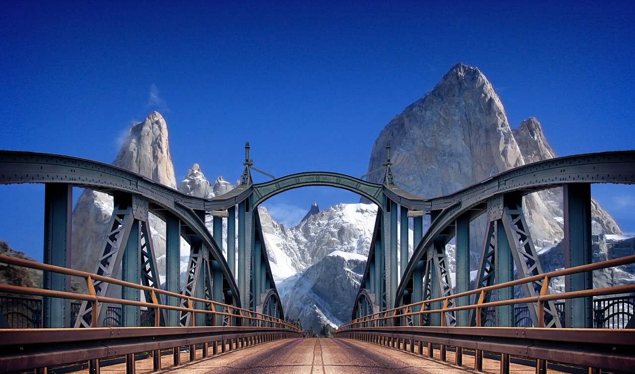 Kalnai, Tiltas, Kelionė, Vaiduoklis, Nuotykis, Kraštovaizdis, Dangus, Cerro Torre, Argentina, Patagonia