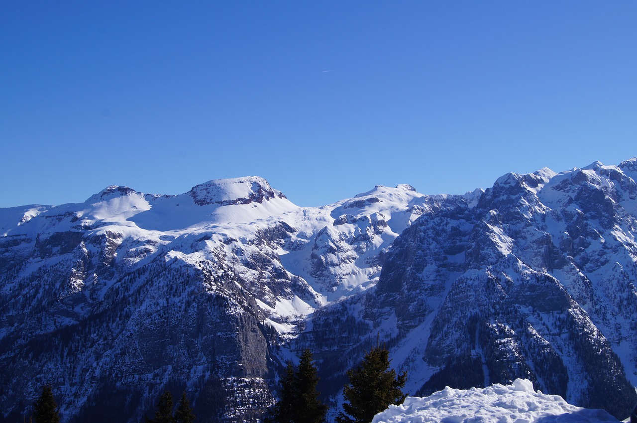 Kalnai, Žiema, Italy, Alpės, Nemokamos Nuotraukos,  Nemokama Licenzija