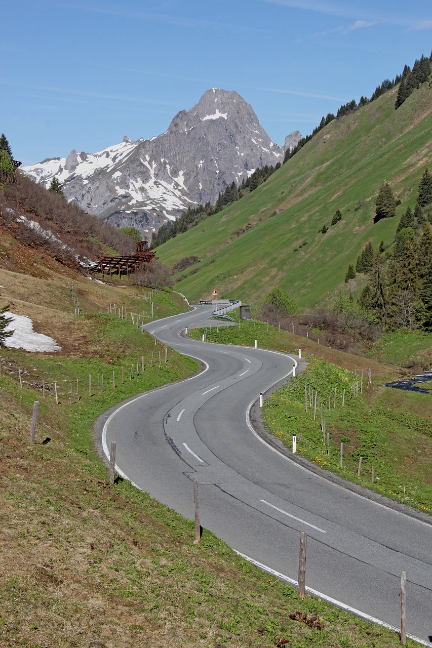 Kalnai,  Kelių,  Motociklų Tour,  Motociklų Takelis,  Alpine,  Kreivės,  Pobūdį,  Toli,  Kraštovaizdis, Nemokamos Nuotraukos