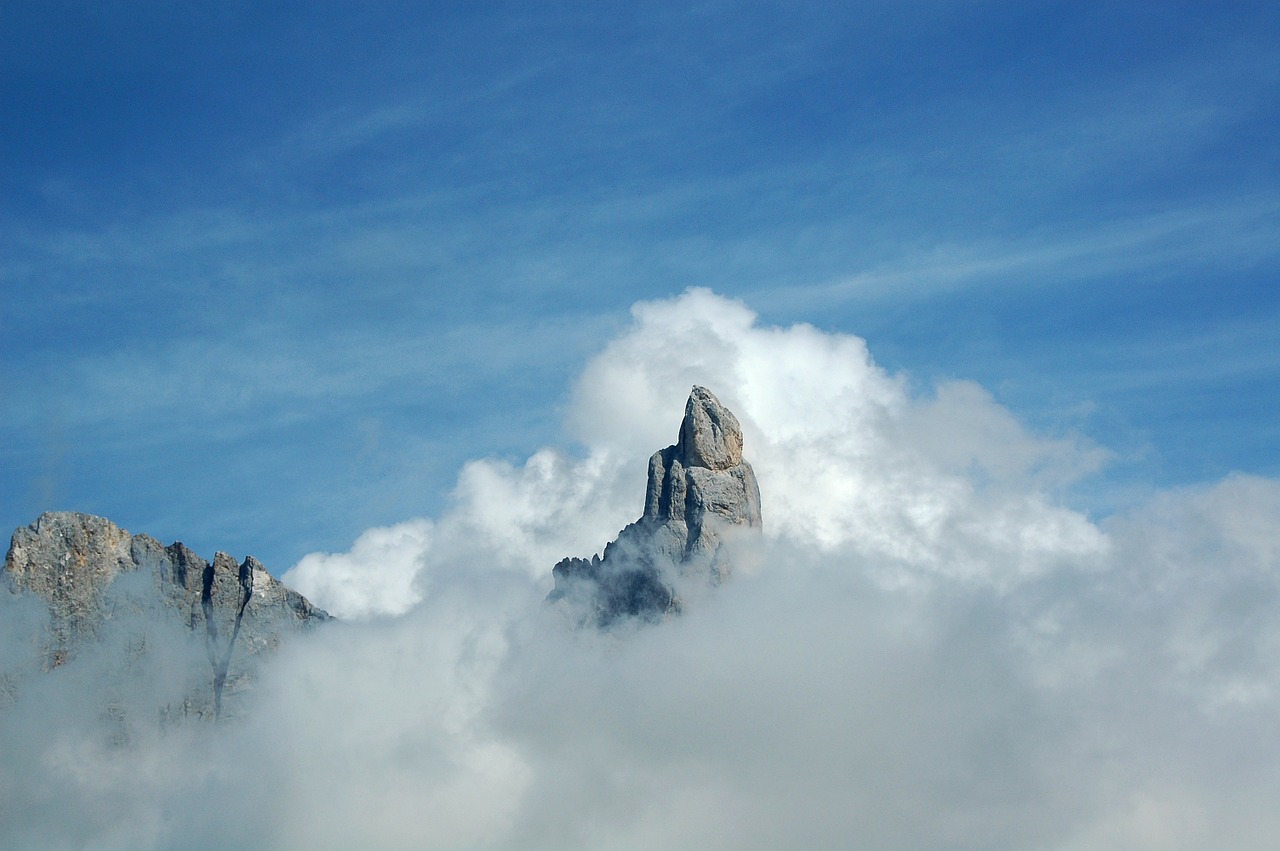 Kalnai, Debesys, Aukščiausiojo Lygio Susitikimas, Brenta, Italy, Nemokamos Nuotraukos,  Nemokama Licenzija