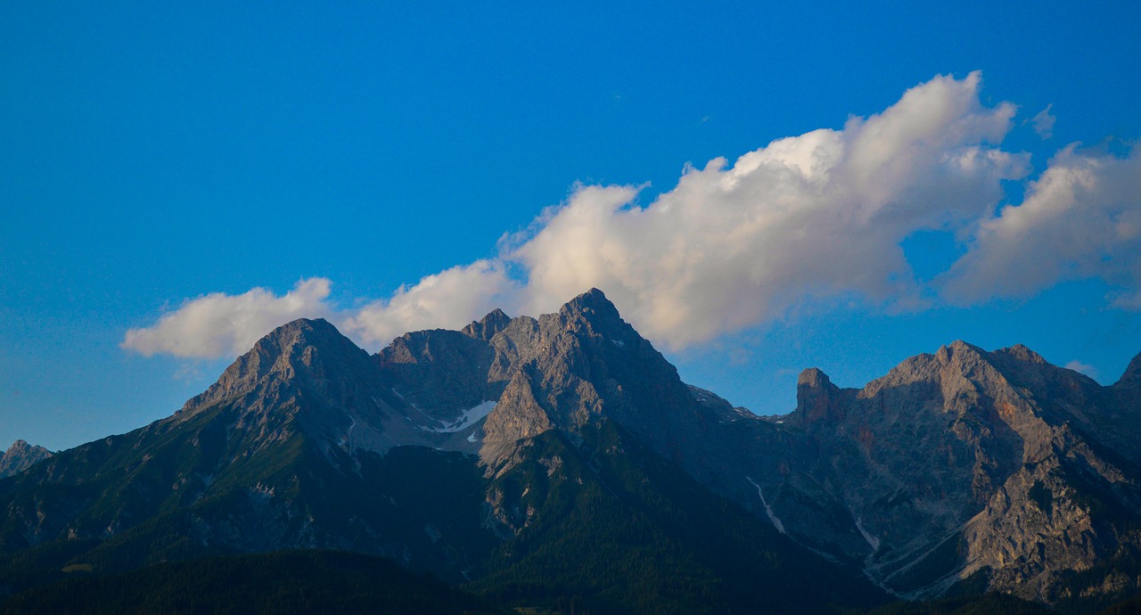 Kalnai, Debesis, Debesys, Mėlynas, Austria, Kalno Viršūnė, Mėlynas Dangus, Gamta, Kraštovaizdis, Nemokamos Nuotraukos