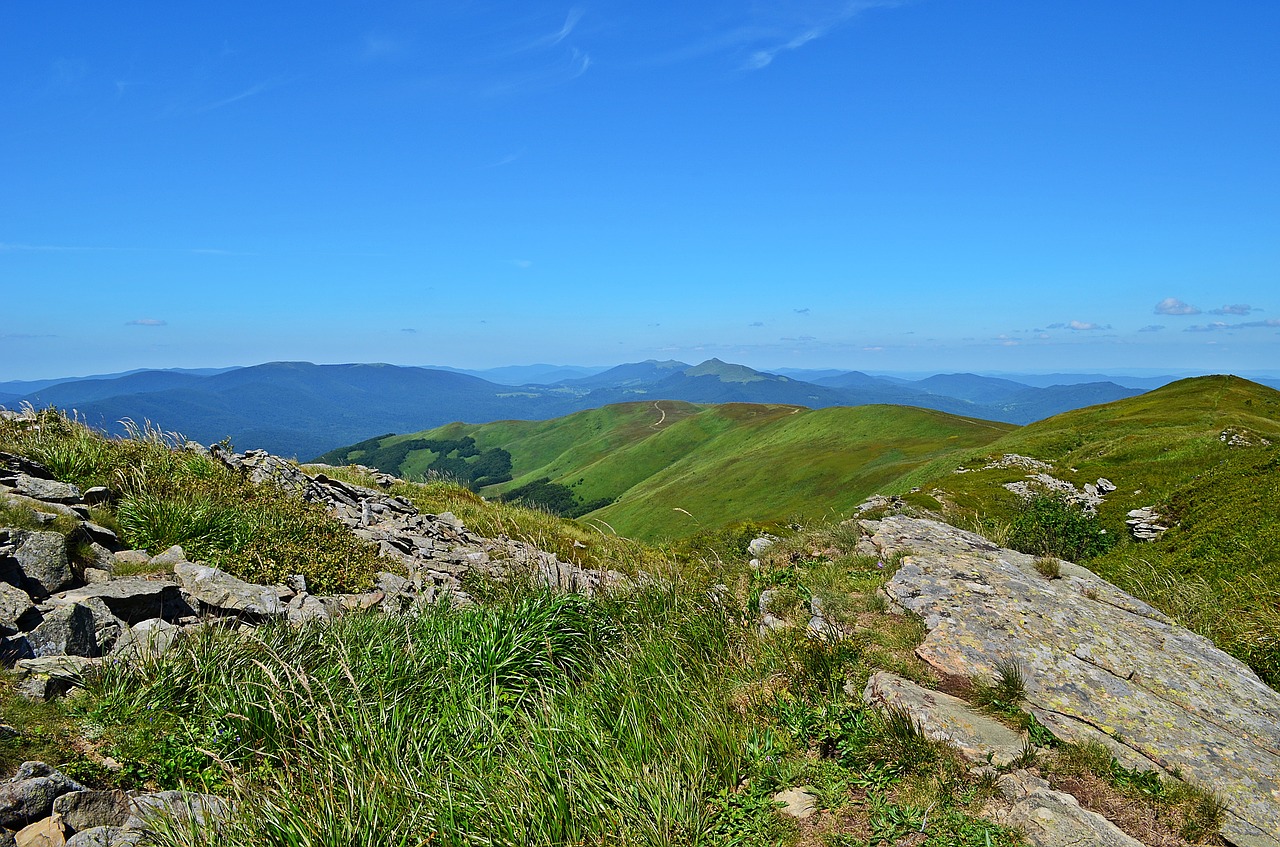 Kalnai, Kraštovaizdis, Gamta, Viršūnės, Dangus, Vaizdas Iš Viršaus, Vaizdas, Lenkija, Žalias, Kelionė