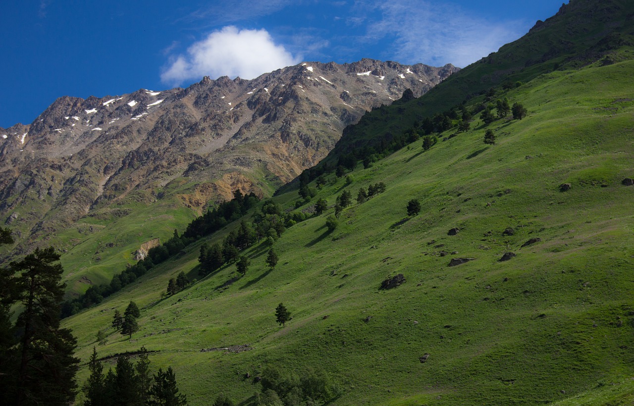 Kalnai, Elbrus Regionas, Kaukazas, Šiaurės Kaukazas, Gamta, Kraštovaizdis, Geras Oras, Aukštis, Alpinizmas, Kabardino-Balkaria
