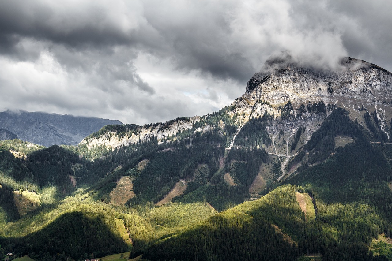 Kalnai, Debesys, Oras, Uolos, Gamta, Kraštovaizdis, Highlands, Vaizdas, Lauke, Piko