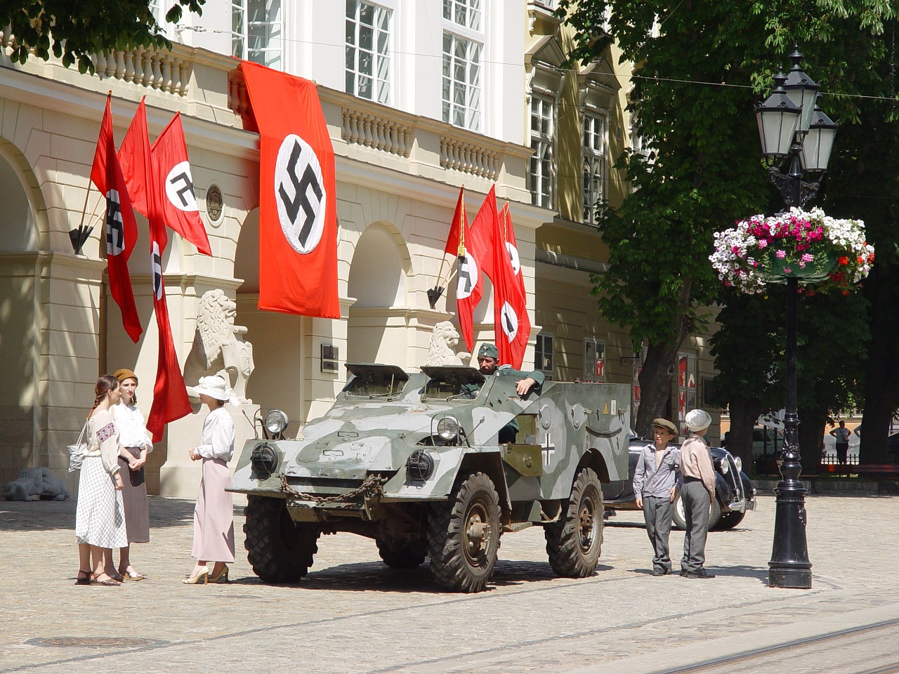 Lviv, Filmavimo Filmavimas, Vladyka Andrey, Antrasis Pasaulinis Karas, Swastika, Fašizmas, Karas, Btr, Nemokamos Nuotraukos,  Nemokama Licenzija