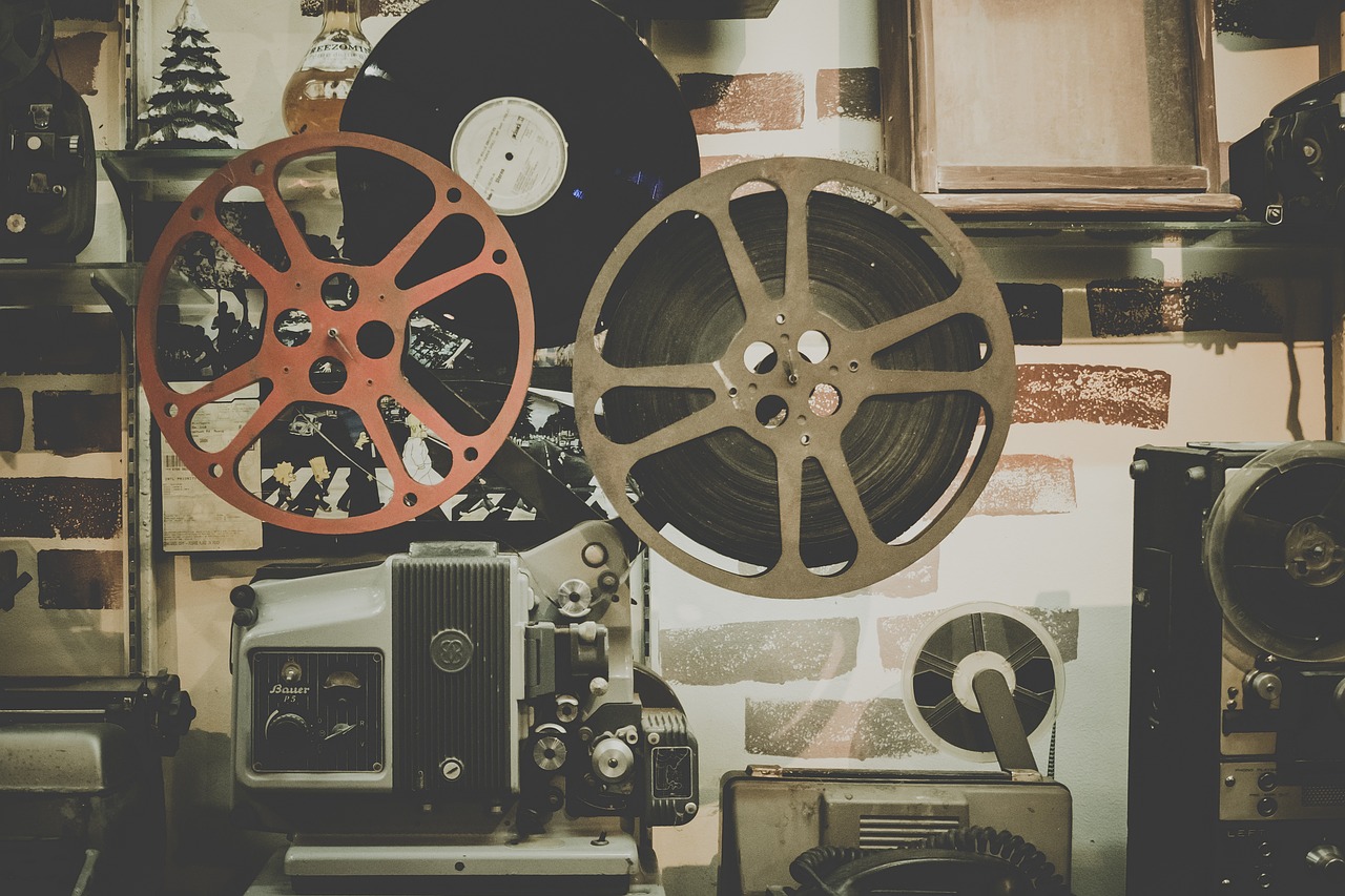 Filmas, Ritė, Projektorius, Filmas, Kinas, Pramogos, Retro, Vintage, Kinematografija, Filmstrip