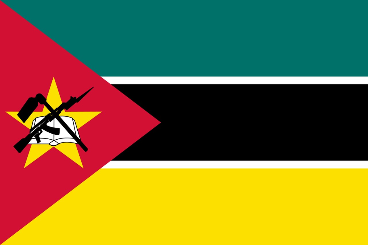 Mozambikas, Afrika, Vėliava, Šalis, Nacionalinis, Simbolis, Tauta, Ženklas, Pasaulis, Kelionė