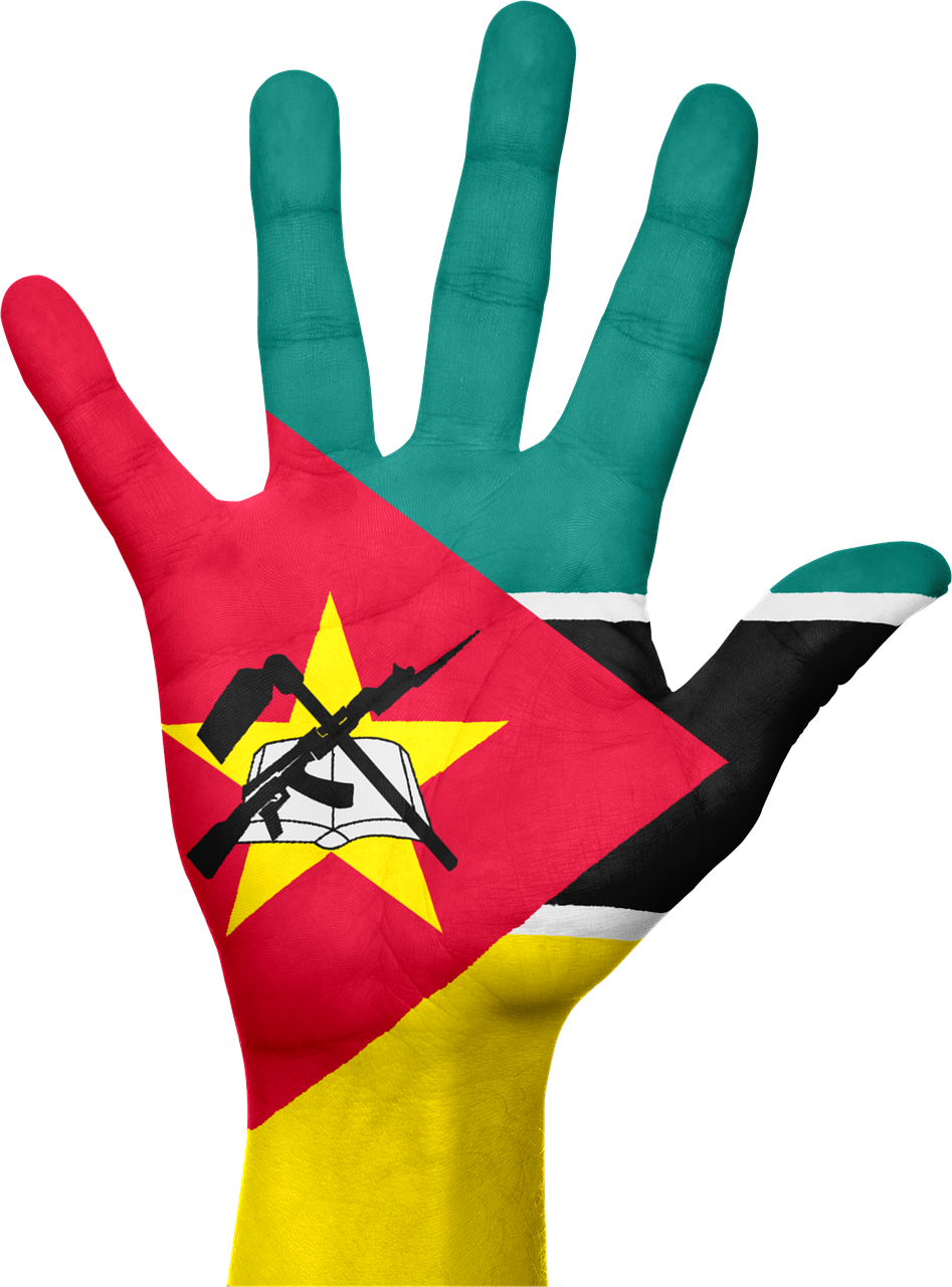Mozambikas, Ranka, Vėliava, Afrika, Patriotinis, Patriotizmas, Simbolis, Ženklas, Šalis, Mozambiko